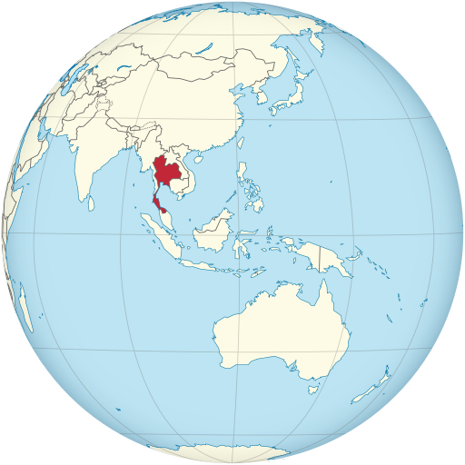 Thailand on the Globe