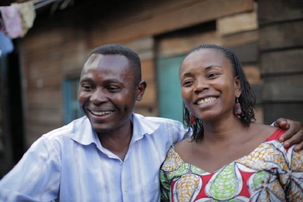 Man and Woman smiling in DRC