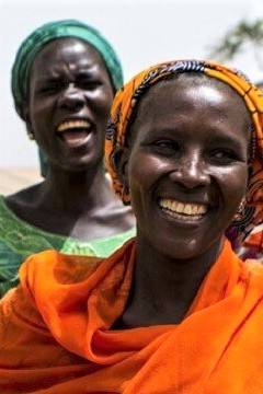 Niegerian women smiling