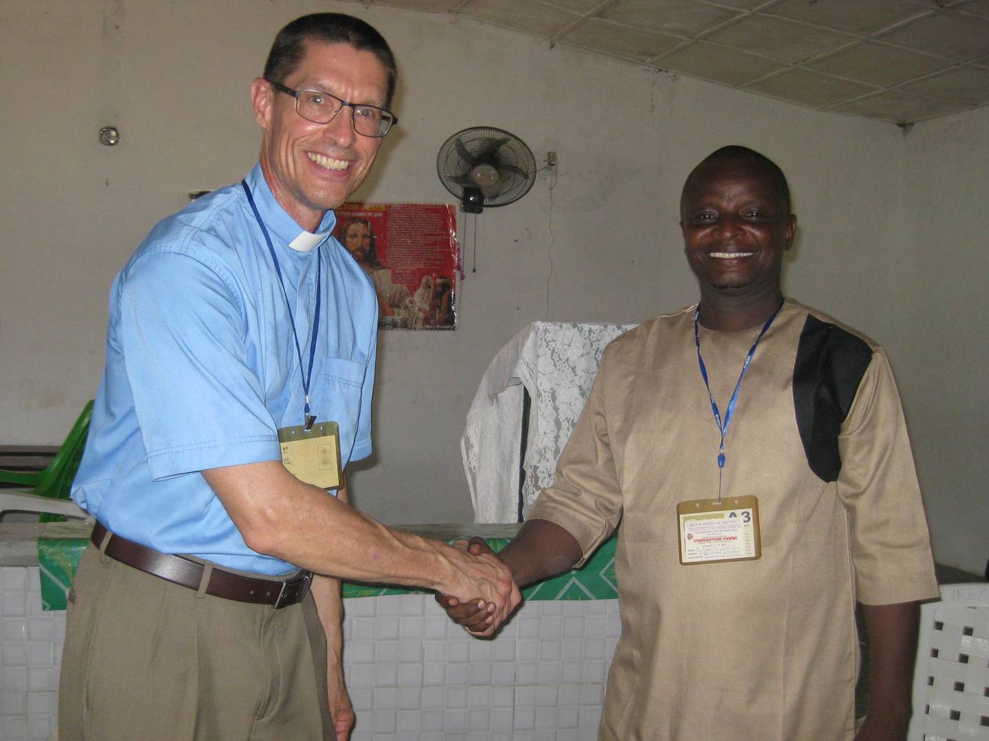 Mike and Rufus Kahn in Liberia
