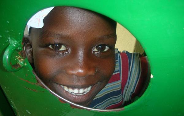 Ugandan boy smiling